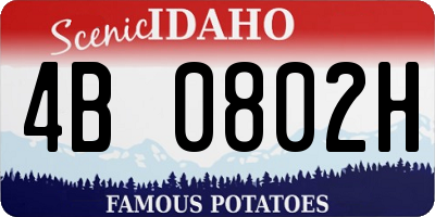 ID license plate 4B0802H