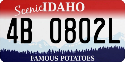 ID license plate 4B0802L