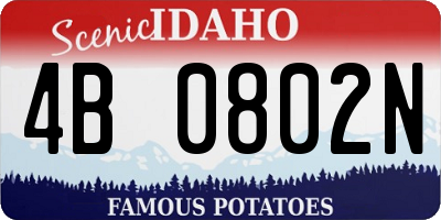 ID license plate 4B0802N