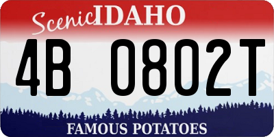 ID license plate 4B0802T