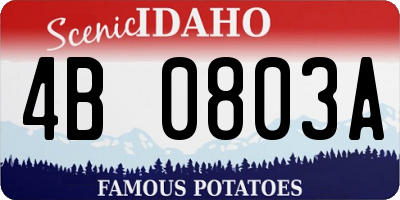 ID license plate 4B0803A