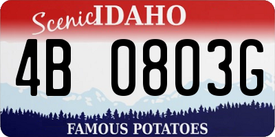 ID license plate 4B0803G