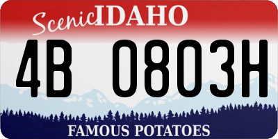 ID license plate 4B0803H