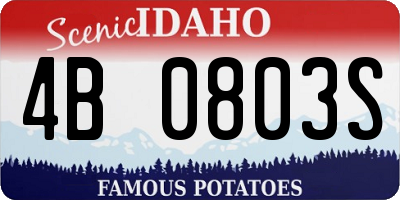 ID license plate 4B0803S