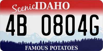 ID license plate 4B0804G