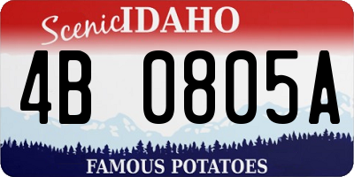 ID license plate 4B0805A
