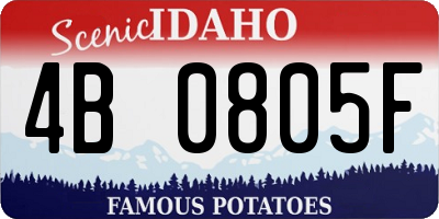 ID license plate 4B0805F
