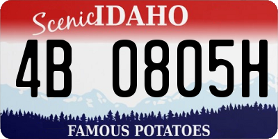 ID license plate 4B0805H