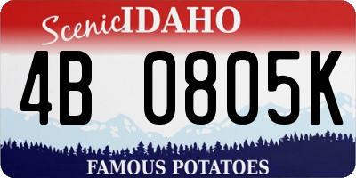 ID license plate 4B0805K