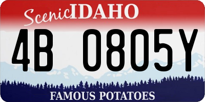 ID license plate 4B0805Y