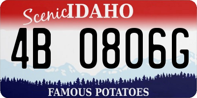 ID license plate 4B0806G