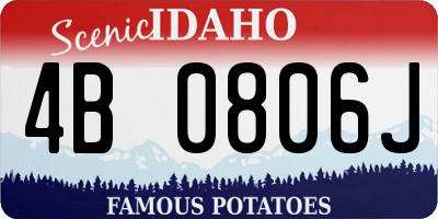 ID license plate 4B0806J