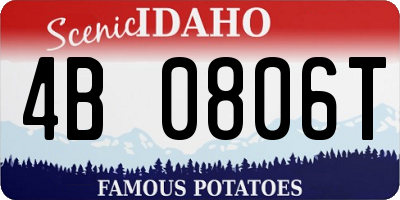 ID license plate 4B0806T