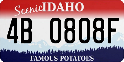 ID license plate 4B0808F
