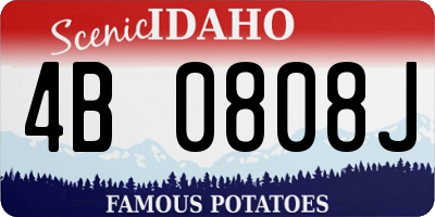 ID license plate 4B0808J
