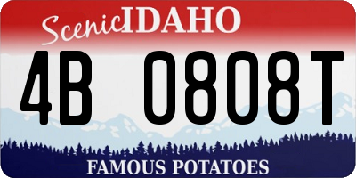 ID license plate 4B0808T