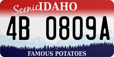 ID license plate 4B0809A