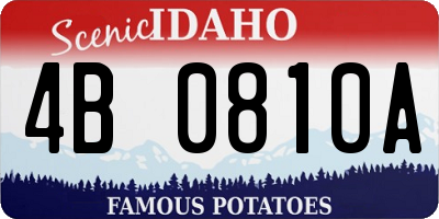ID license plate 4B0810A