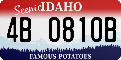 ID license plate 4B0810B