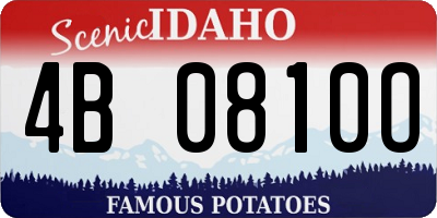 ID license plate 4B0810O