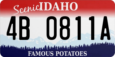 ID license plate 4B0811A