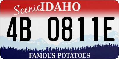 ID license plate 4B0811E