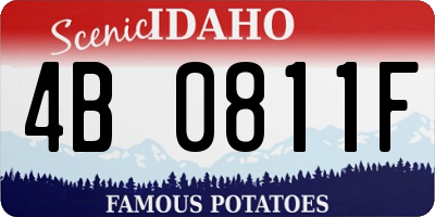 ID license plate 4B0811F