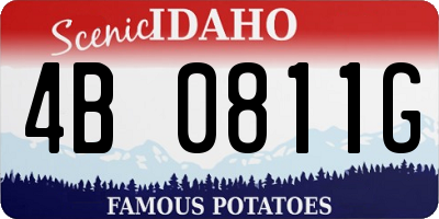 ID license plate 4B0811G