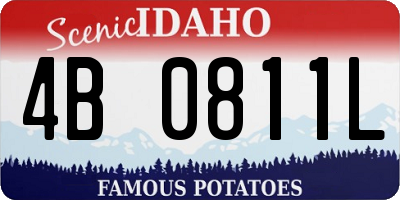 ID license plate 4B0811L