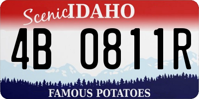 ID license plate 4B0811R