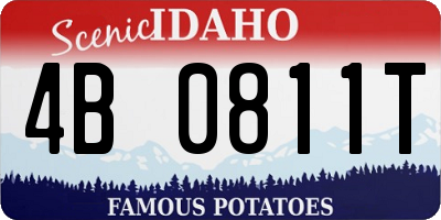 ID license plate 4B0811T