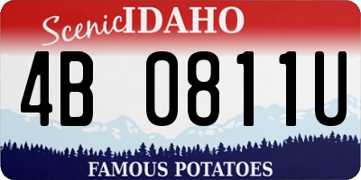ID license plate 4B0811U