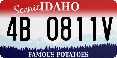 ID license plate 4B0811V