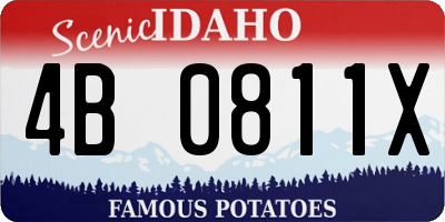 ID license plate 4B0811X
