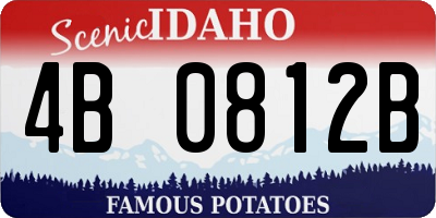 ID license plate 4B0812B