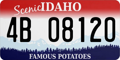 ID license plate 4B0812O