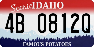 ID license plate 4B0812Q