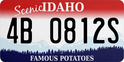ID license plate 4B0812S