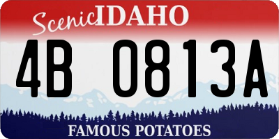 ID license plate 4B0813A