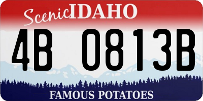 ID license plate 4B0813B