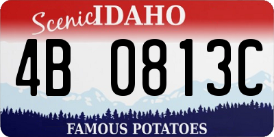ID license plate 4B0813C