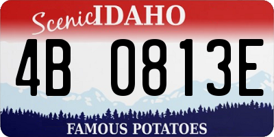 ID license plate 4B0813E
