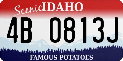 ID license plate 4B0813J