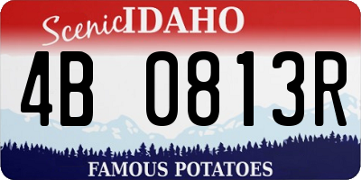 ID license plate 4B0813R