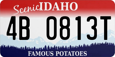 ID license plate 4B0813T