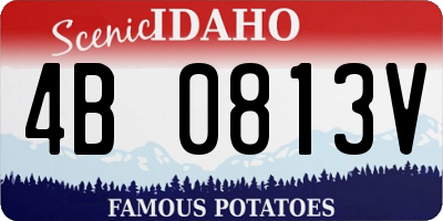 ID license plate 4B0813V