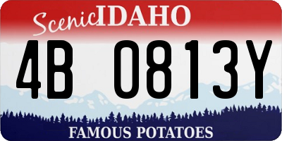 ID license plate 4B0813Y