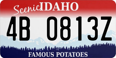 ID license plate 4B0813Z
