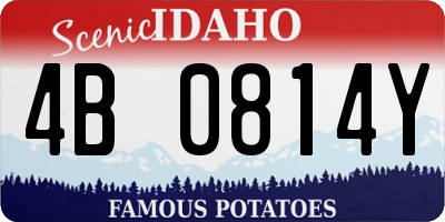 ID license plate 4B0814Y