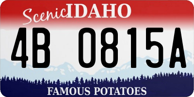ID license plate 4B0815A